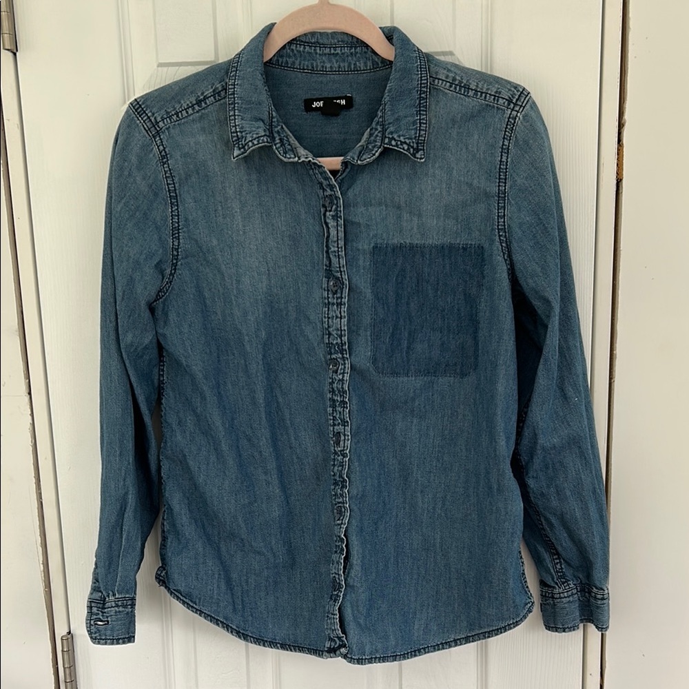 Denim Button-Up Shirt